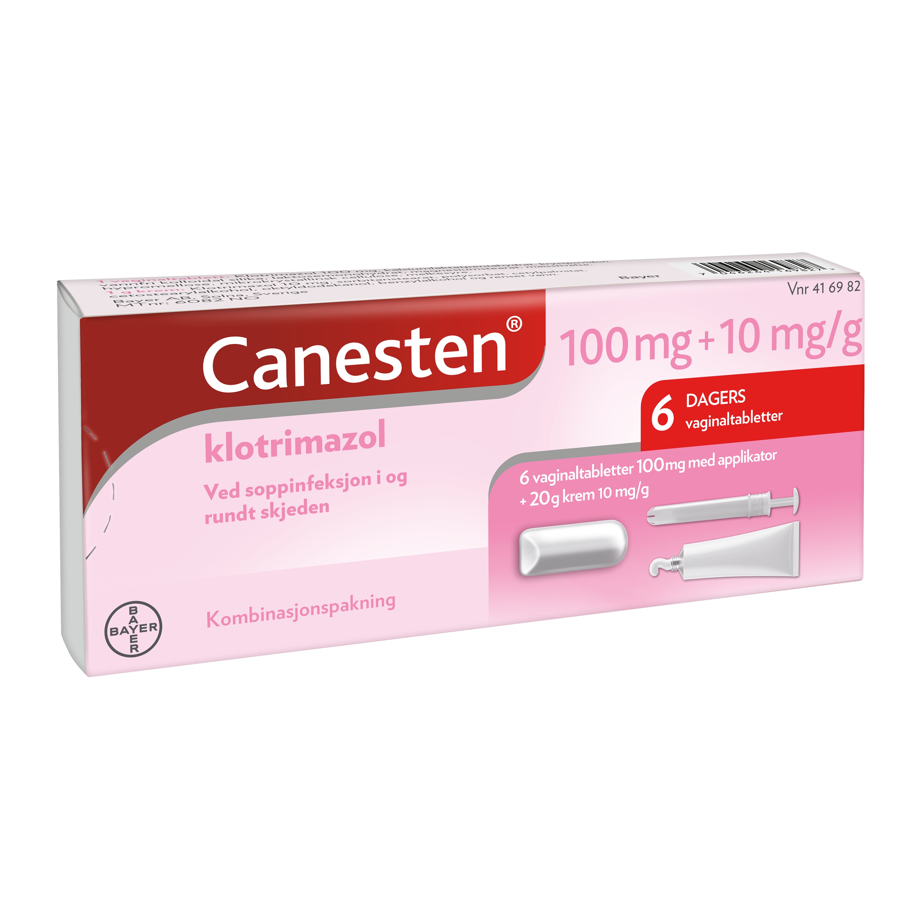 Canesten 100 mg 6 Days Combi Vag_0