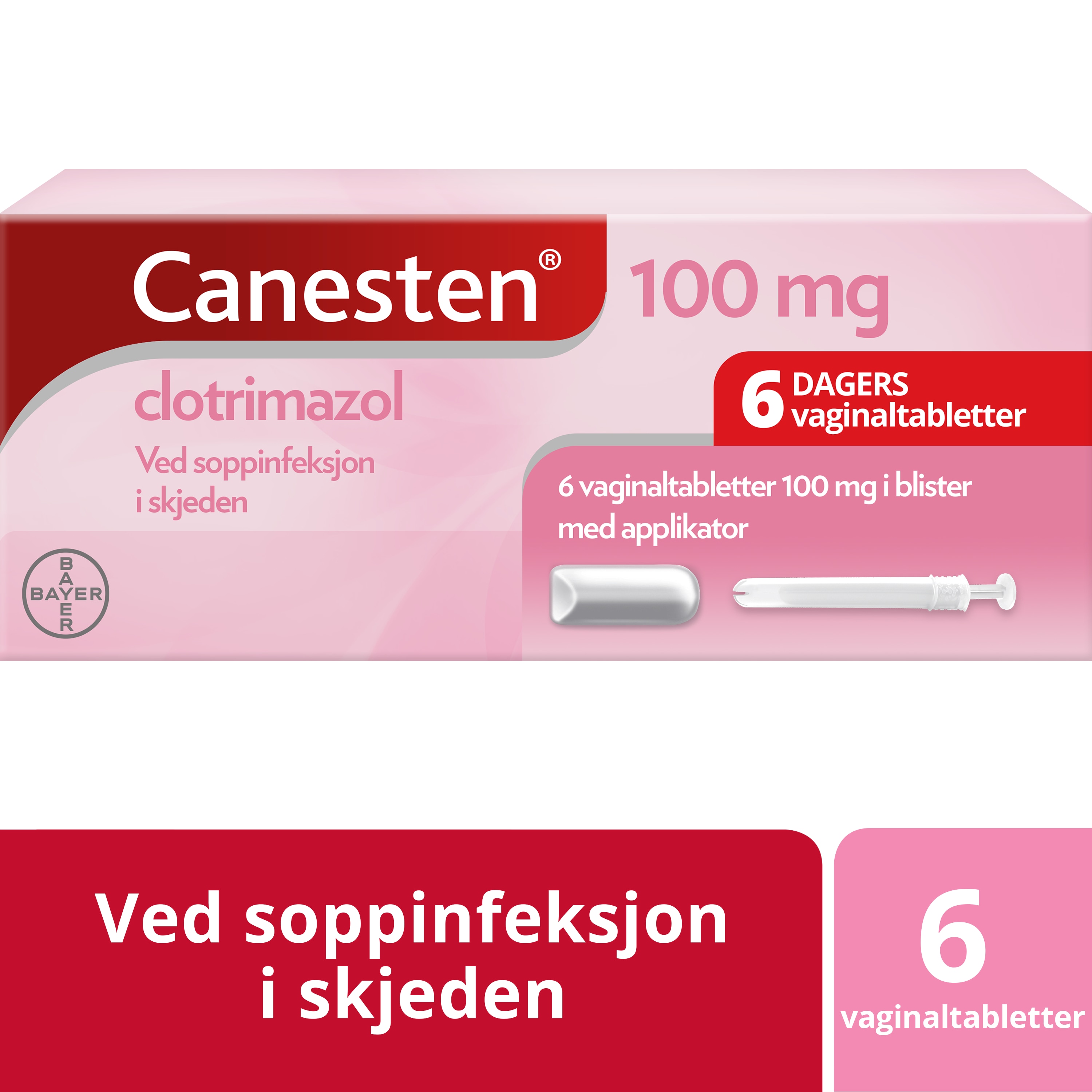 Canesten 100 mg 6 Days Vag Tab_2