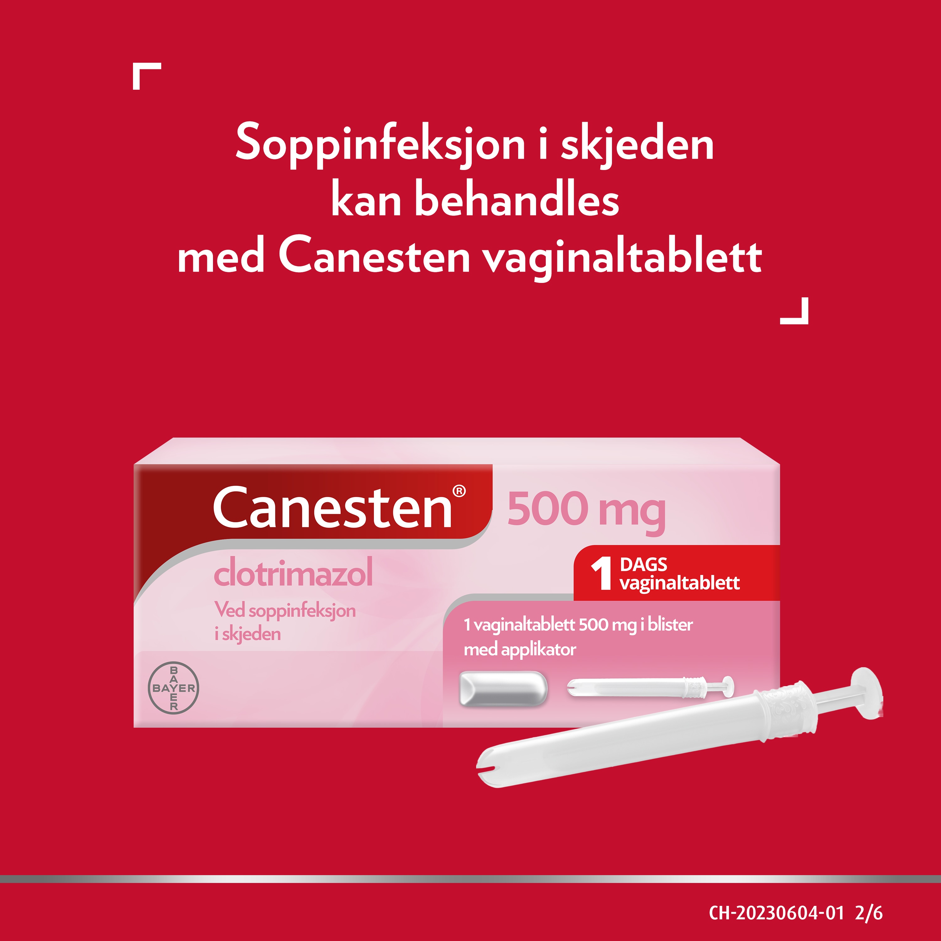 Canesten 500 mg 1 Day Vag Tab_4